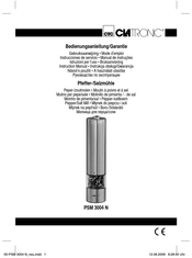 Clatronic PSM 3004 N Mode D'emploi