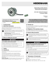 HEIDENHAIN ECN 425 Instructions D'utilisation