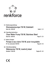 Renkforce 1529145 Notice D'emploi