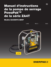 Enerpac PowaPac ZA4208TX-QR0P Manuel D'instructions