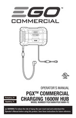 EGO PGX1600H-FC Guide D'utilisation