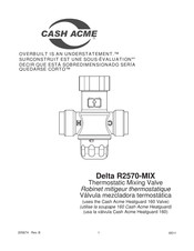 Cash Acme Delta R2570-MIX Instructions D'installation