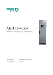 sirea AEH 20000 Manuel D'installation Et D'utilisation