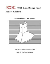 KOBE RA-092 Série Mode D'emploi