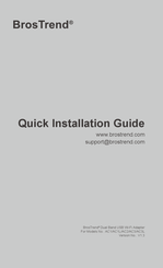 BROSTREND AC3L Guide D'installation Rapide Et D'entretien