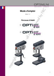 Optimum OPTidrill B 16HV Mode D'emploi