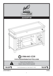 Twin-Star International ClassicFlame Bell'O 26MM9740 Mode D'emploi