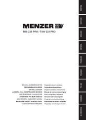 Menzer TBS 225 PRO Notice Originale D'utilisation