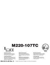 Husqvarna M220-107TC Manuel D'instructions
