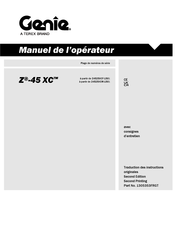 Terex Genie Z-45 XC Manuel De L'opérateur
