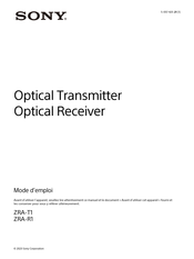 Sony ZRA-T1 Mode D'emploi