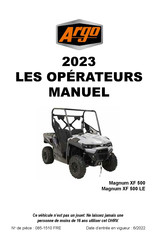 Argo Magnum XF 500 LE 2023 Mode D'emploi