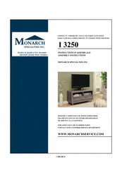 Monarch Specialties I 3250 Instructions D'assemblage