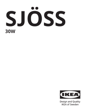 IKEA SJOSS Mode D'emploi