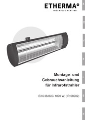 Etherma EXO-BASIC 1800 W Instructions De Montage Et D'utilisation