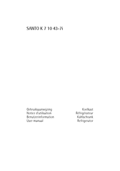 AEG SANTO K 7 10 43-7i Notice D'utilisation