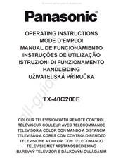 Panasonic TX-40C200E Mode D'emploi