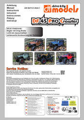 df models DF-4S PRO Crawler Manuel D'instructions