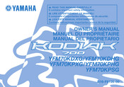 Yamaha YFM70KDHG Manuel Du Propriétaire