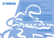 Yamaha YFM125A 2010 Manuel Du Propriétaire
