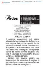 ARDES AR5A45 Mode D'emploi