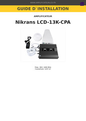 Nikrans LCD-13K-CPA Guide D'installation