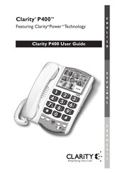 Clarity P400 Guide De L'utilisateur