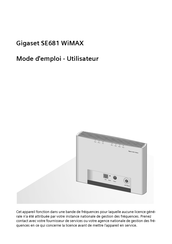 Siemens Gigaset SE681 WiMAX Mode D'emploi