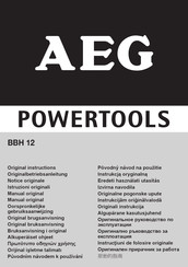 AEG POWERTOOLS BBH 12 Notice Originale