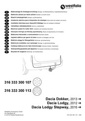 Westfalia Automotive 316 333 300 107 Notice De Montage Et D'utilisation