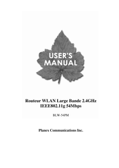 Planex Communications BLW-54PM Manuel D'utilisation