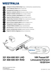 Westfalia 321 824 600 001 Notice De Montage Et D'utilisation