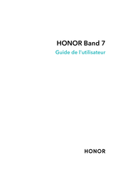 honor Band 7 Guide De L'utilisateur