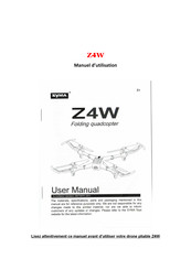 SYMA Z4W Manuel D'utilisation