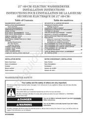 Whirlpool MET3800XW0 Instructions D'installation