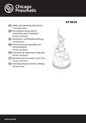 Chicago Pneumatic CP 0010 Prescriptions De Sécurité Et Instructions Pour L'opérateur