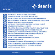 deante BCH 1X3T Manuel D'installation