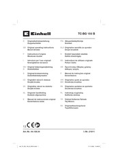 EINHELL TC-BG 150 B Instructions D'origine