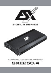 ESX SIGNUM Serie Mode D'emploi