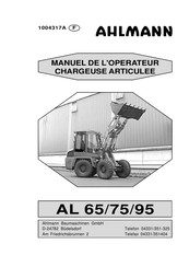 ahlmann AL 95 Manuel De L'opérateur