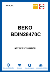 Beko BDIN28470C Mode D'emploi