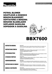 Makita BBX7600 Instructions D'emploi