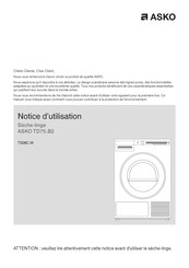 Asko TD75.B2 Notice D'utilisation