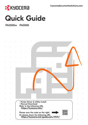 Kyocera PA2000w Guide Rapide