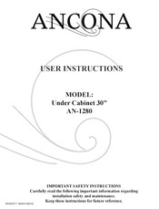 Ancona AN-1280 Instructions D'utilisateur