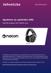 Nacon RIG 400 Série Guide De L'utilisateur
