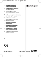 EINHELL RT-TC 520U Mode D'emploi D'origine