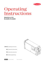 Fronius Selectiva 4.0 UL B1 Instructions De Service