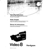 Sony Handycam CCD-F30 Mode D'emploi