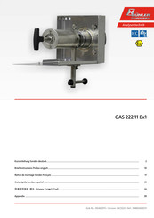 Bühler technologies GAS 222.11 Ex1 Notice De Montage